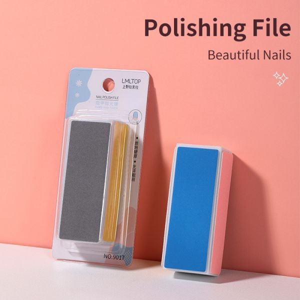 Private Label Wholesale Beauty Salon Nail Polishing Tool Manicure Nail Care Reusable 4 Side Polishing Surface Nail File 9017