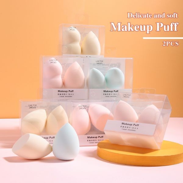 LMLTOP Wholesale Low-Priced 2pcs Makeup Blender BB Cream Makeup Sponge High Quality Foundation Face Puff A80070 A79956 A79982