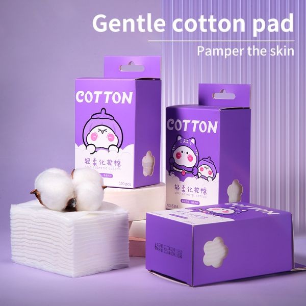 LMLTOP 100pcs Non-woven Cosmetic Cotton Pad Oem Cotton Pads Makeup Remover Low Price Disposable Cotton Pads Makeup Remover B364