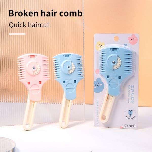 LMLTOP Beauty Tool Plastic Hair Cutting Comb Easy To Use Barber Comb Cutting Comb With Adjusted Cutting Knife SY1033