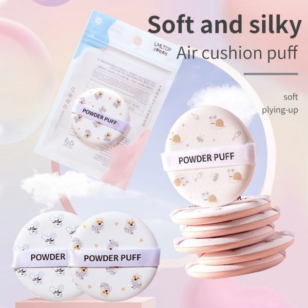 LMLTOP Hot Sale 1pc Latex Free Beauty Powder Puff Round Air Cushion Powder Puff Private Label Powder Puff Sponges A80086