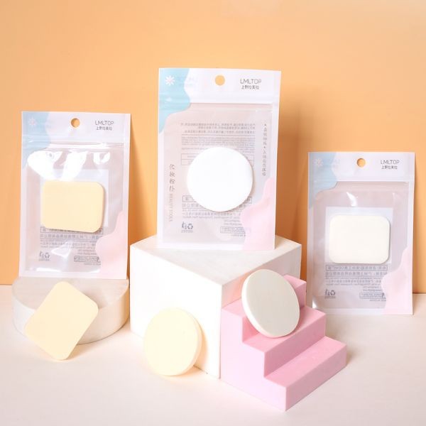 Private Label Wet And Dry Dual-use Puff Make Up Beauty Tools Soft Square Shape Latex Free Cosmetic Powder Puff 212