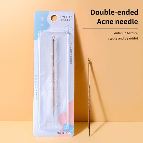 LMLTOP Hot Sale Facial Beauty Tools 1pc Gold Stainless Steel Acne Needle Blackhead Removal Tool Nose Blackhead Removal B0710