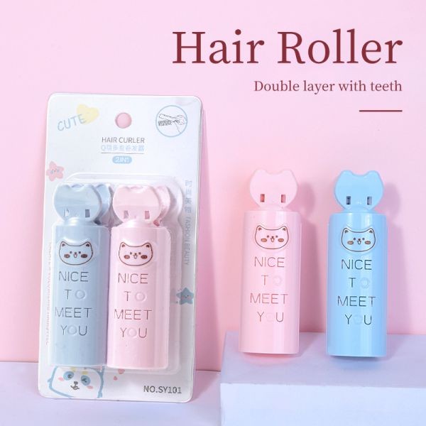 LMLTOP New Design 2pcs/set Microwave Heated Hair Rollers Curlers With Clips DIY Beauty Salon Plastic Magic Hair Tools SY101