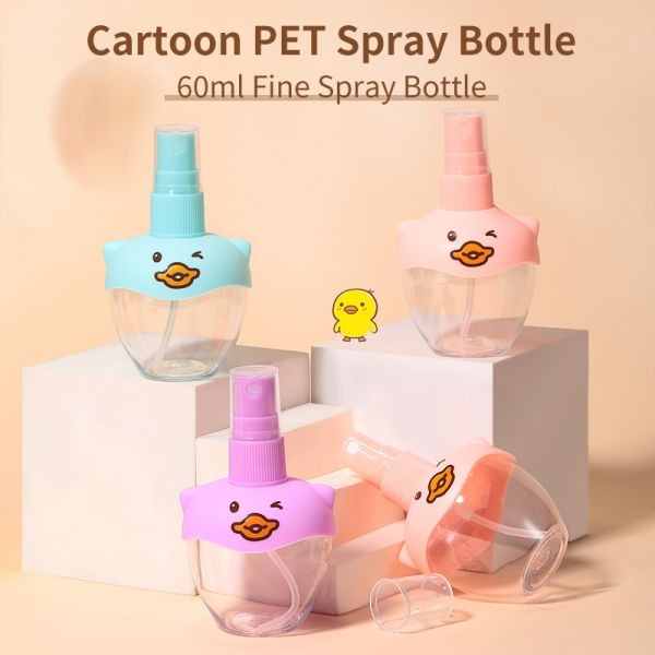 LMLTOP 60ml PET Plastic Empty Bottles Cartoon Sprays Bottles High Quality Travel Bottle SY719