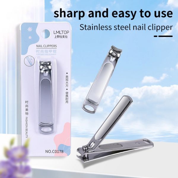 LMLTOP Cute Cartoon Finger Nail Clipper Non-slip Handle Nail Clipper Wholesale Nail Clipper Set Stainless Steel In Stock C0178