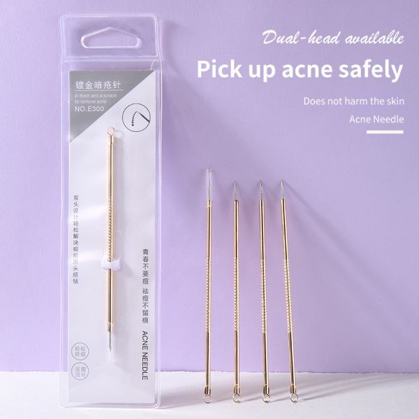 LMLTOP 1pc Wholesale Stainless Steel Acne Needle Set High Quality Blackhead Acne Needles Acne Blackhead Removal Needles E300