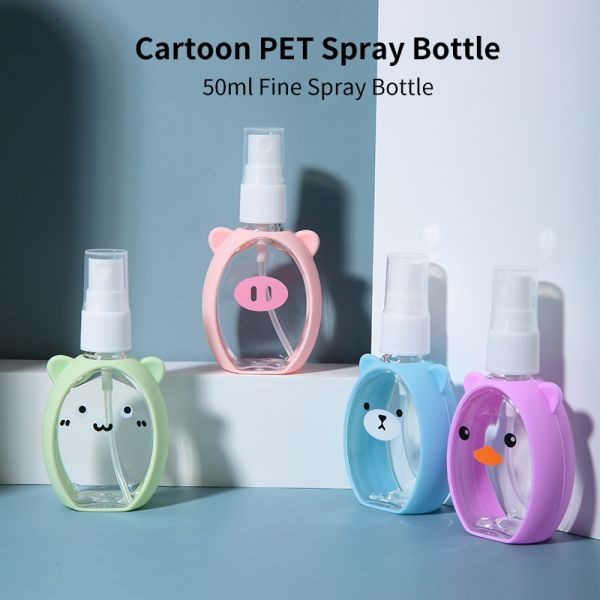 LMLTOP 50ml PET High Quality Cartoon Sprays Bottles Plastic Travel Bottle Empty Bottles SY720