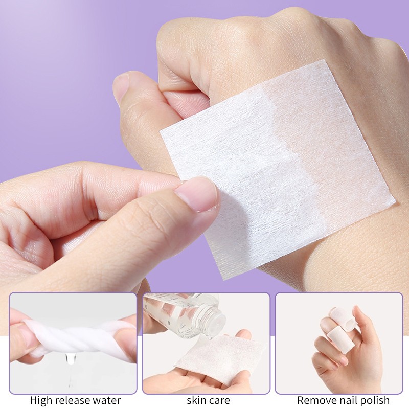 Disposable non-woven thin face clean cotton 800 pcs water-saving makeup remover cotton pad factory wholesale makeup cotton pad B227