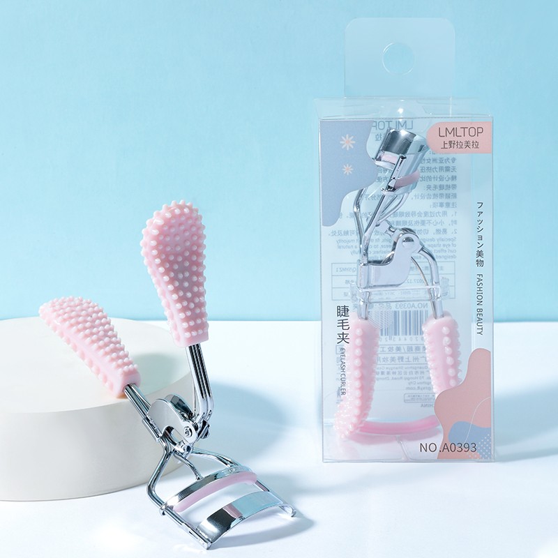 Factory Wholesale High Quality Eyelash Curler Eye Beauty Tool Stainless Steel Curler Eyelash Clip with Comb Private Label A0393