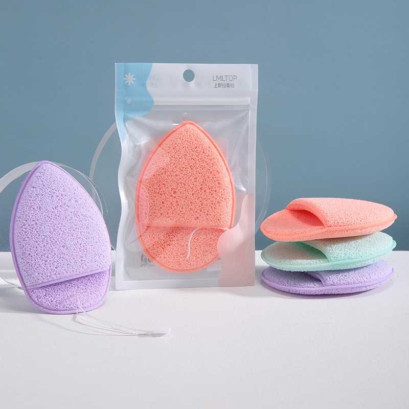 LMLTOP Hot Sale Bulk Price 1 Pcs Facial Cleansing Sponge Latex Free Face Wash Puff SY770