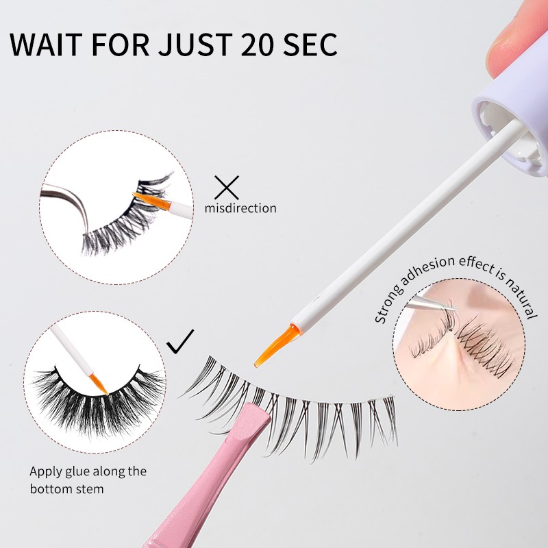New Arrival Fast Dry Waterproof LLT33 Eyelash Glue False Eyelash Extension Glue Private Label Clear Strong White OEM Eyelash Glue New Arrival Fast Dry Waterproof LLT33 Eyelash Glue False Eyelash Extension Glue Private Label Clear Strong White OEM Eyelash Glue