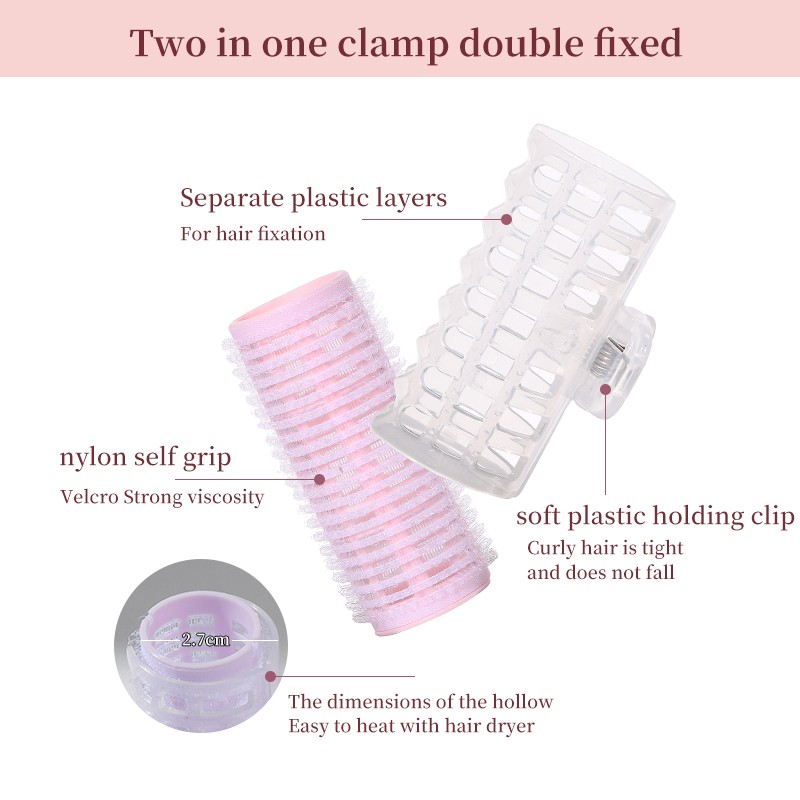 Double-Layer Pink Curling Hair LLT11 Clips Styling tools 3pcs/set Self-Grip Rollers Air Bangs Shaping Tubes For Elegant curly hair Double-Layer Pink Curling Hair LLT11 Clips Styling tools 3pcs/set Self-Grip Rollers Air Bangs Shaping Tubes For Elegant curly hair
