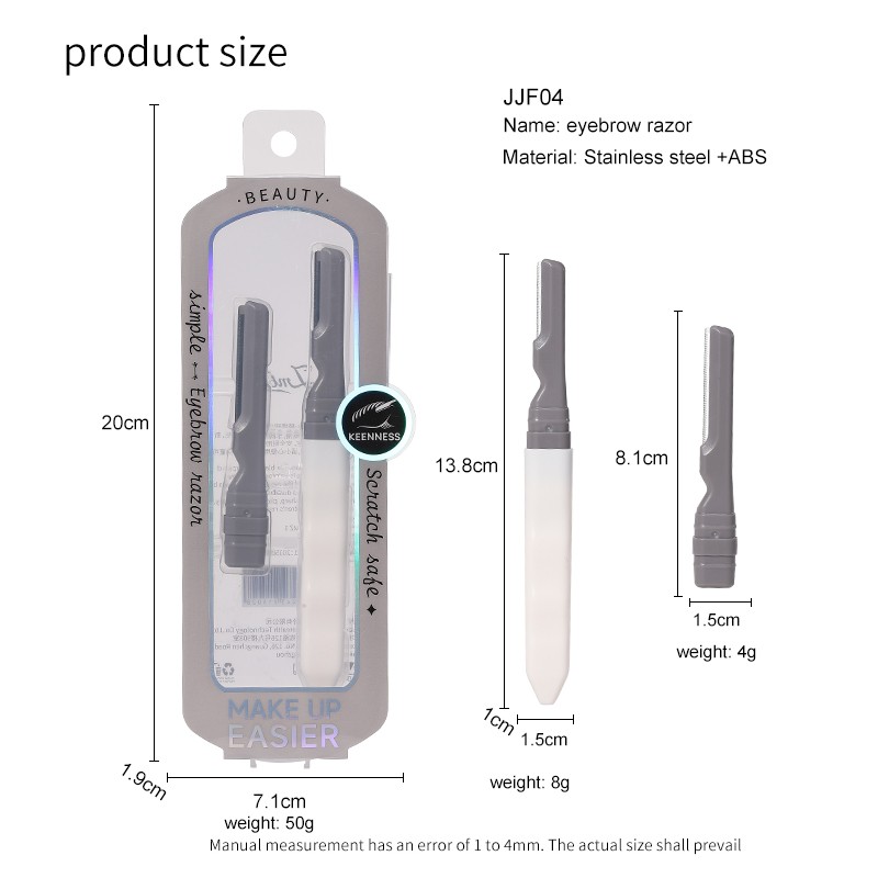 LMLTOP Micro-Distance Protective Net Eyebrow Trimmer JJF04 Large Knife Head Stainless Steel Easy Facial Hair Remover Razor Set LMLTOP Micro-Distance Protective Net Eyebrow Trimmer JJF04 Large Knife Head Stainless Steel Easy Facial Hair Remover Razor Set