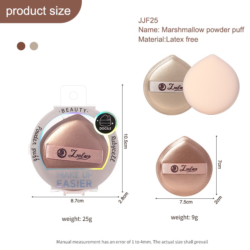Custom New Premium Fine Texture Gold Makeup Sponge JJF25 Premium Cosmetic Water Drop Marshmallow Air Cushion Powder Puff Polyurethane Custom New Premium Fine Texture Gold Makeup Sponge JJF25 Premium Cosmetic Water Drop Marshmallow Air Cushion Powder Puff Polyurethane