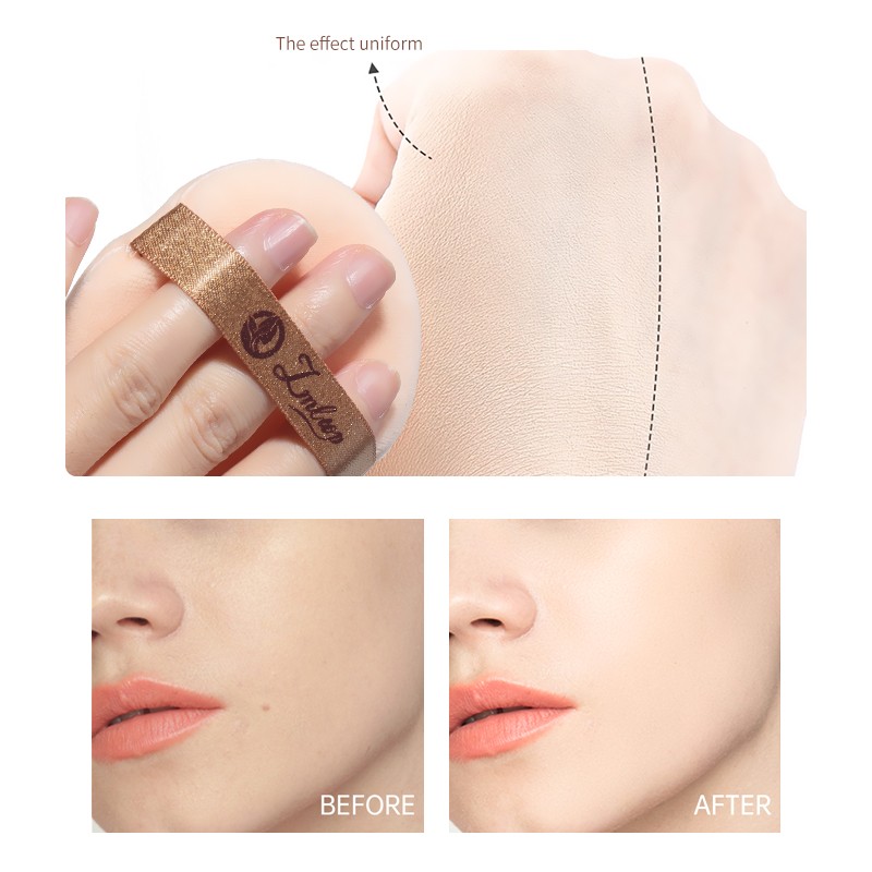 LMLTOP Soft Round Makeup Powder Puff JJF24 Single Loose Fluffy Comfortable Air Cushion Flocking powder puff Logo Print Style LMLTOP Soft Round Makeup Powder Puff JJF24 Single Loose Fluffy Comfortable Air Cushion Flocking powder puff Logo Print Style