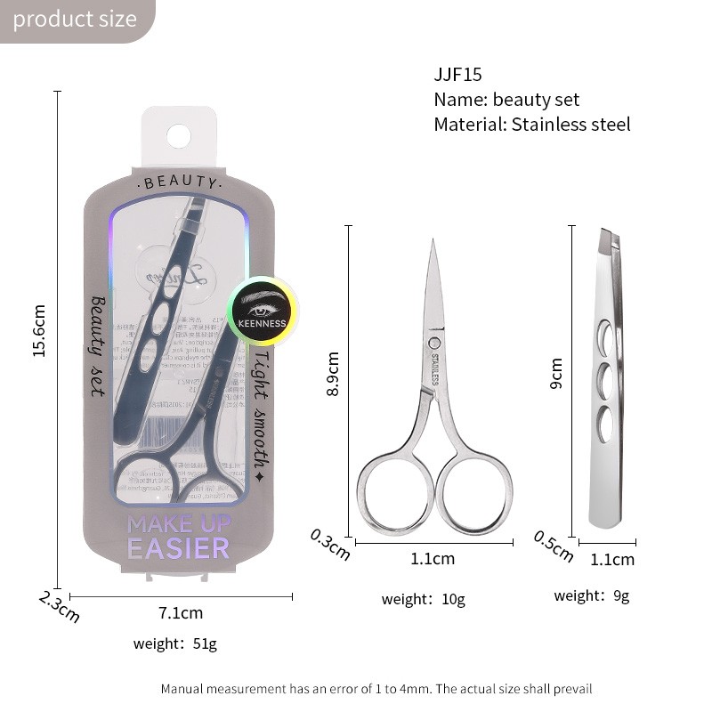 Custom Stainless Steel Slanted Eyelash Tweezers JJF15 Private Label Lash Extension Tools Regular Tip Makeup Scissors for Eyebrow Custom Stainless Steel Slanted Eyelash Tweezers JJF15 Private Label Lash Extension Tools Regular Tip Makeup Scissors for Eyebrow