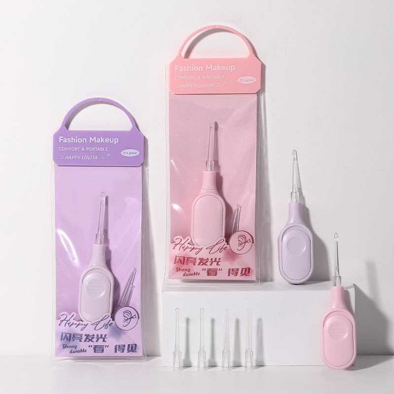 Portable Household Light LED Earpick LLT37 For children's illuminated ear-picking spoon baby ear-picking spoon a lit ear-cleaning tool
