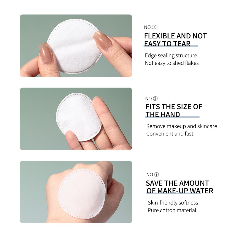 80PCS Custom Square Round Face Makeup Remover Pads SY587/595 Cosmetic Natural Cotton Facial Cleaning Cotton Pads For Skin Care 80PCS Custom Square Round Face Makeup Remover Pads SY587/595 Cosmetic Natural Cotton Facial Cleaning Cotton Pads For Skin Care