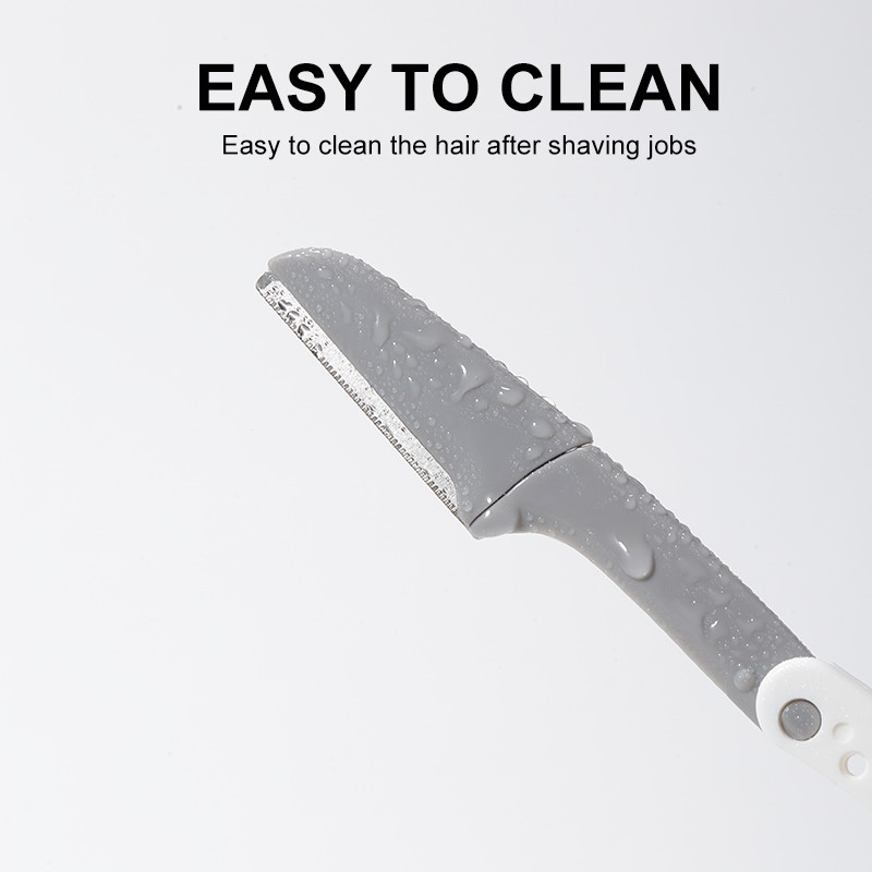 Micro-Distance Protective Net Folding Eyebrow Trimmer JJF05 Stainless Steel Face Eyebrow Scraping Knife Replaceable Blade Head Razor Micro-Distance Protective Net Folding Eyebrow Trimmer JJF05 Stainless Steel Face Eyebrow Scraping Knife Replaceable Blade Head Razor