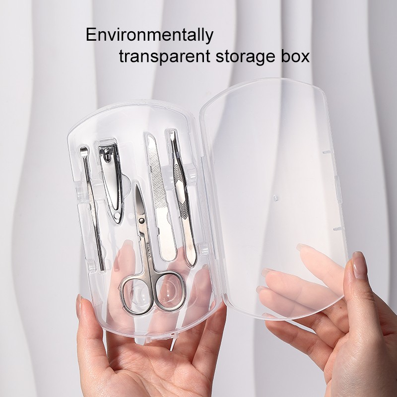 LMLTOP Multi-Functional Beauty Stainless Steel Nail Clippers Kit JJF23 5pcs Manicure Tools Set with Ear Picks & Eyebrow Clips LMLTOP Multi-Functional Beauty Stainless Steel Nail Clippers Kit JJF23 5pcs Manicure Tools Set with Ear Picks & Eyebrow Clips