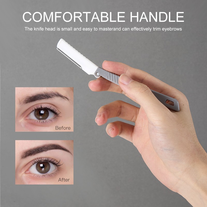 LMLTOP Folding Beauty Brow Razor Kit JJF42 2pcs Stainless Steel Eyebrow Trimmer Set Protective Net Accessories Tools for Makeup LMLTOP Folding Beauty Brow Razor Kit JJF42 2pcs Stainless Steel Eyebrow Trimmer Set Protective Net Accessories Tools for Makeup