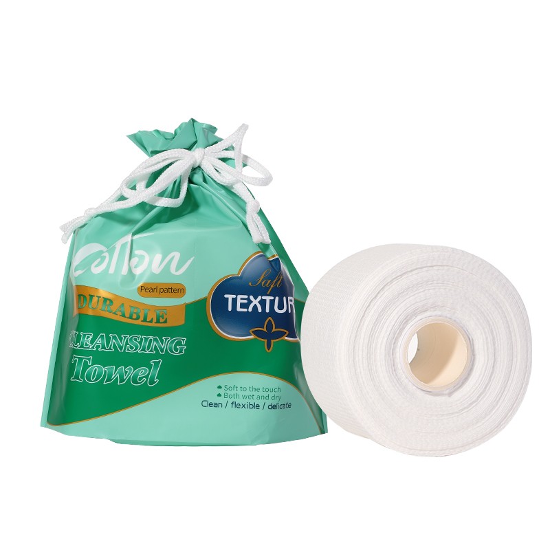LMLTOP Disposable Pearl-Patterned Absorbent Face Wash Towel Soft Cotton Roll SY640 for Facial Cleansing Makeup Remover Wipes