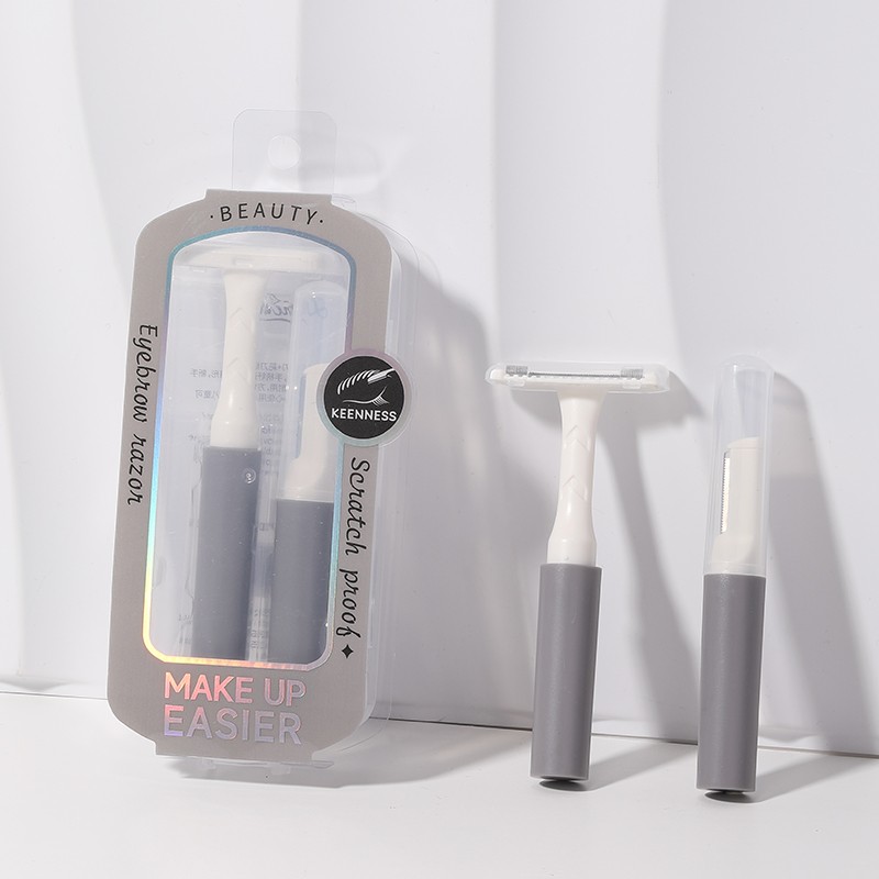 Professional Women's Eyebrow Hair Removal Trimmers Kit With Handle Custom Logo Razor for Bikini Underarm Leg Shaving JJF11