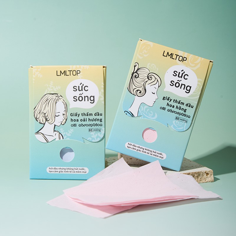 80-Pcs Beautiful Oil-Absorbing Paper Portable Travel Fragrance scent Oil Control Oil Blotting Sheets for Face Clean Makeup Tools
