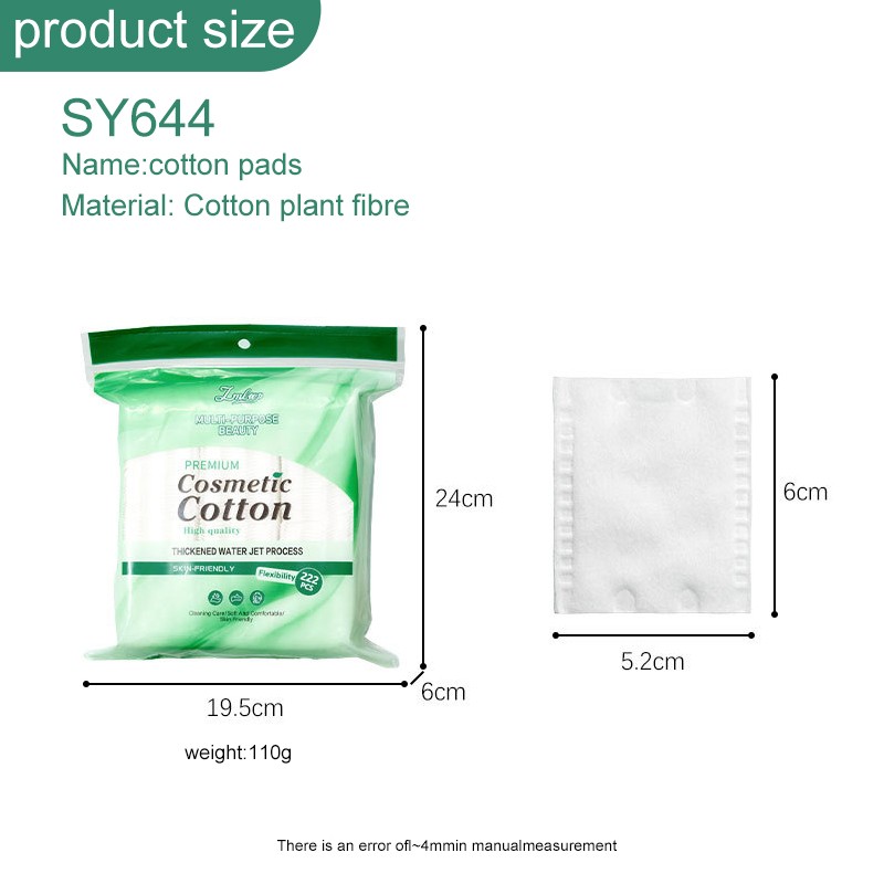 LMLTOP Latest Upgrade 222pcs Cotton Pad double-sided edge-pressed makeup remover pads For Facial Nails Cleansing Use SY644 LMLTOP Latest Upgrade 222pcs Cotton Pad double-sided edge-pressed makeup remover pads For Facial Nails Cleansing Use SY644
