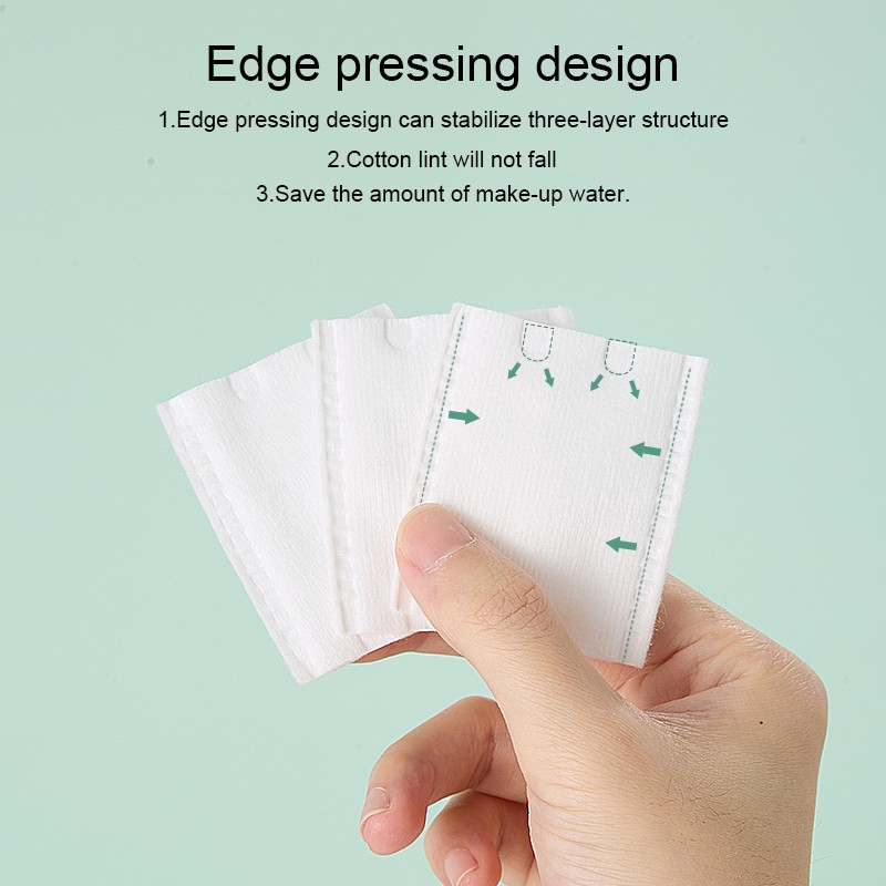 LMLTOP Latest Upgrade 222pcs Cotton Pad double-sided edge-pressed makeup remover pads For Facial Nails Cleansing Use SY644 LMLTOP Latest Upgrade 222pcs Cotton Pad double-sided edge-pressed makeup remover pads For Facial Nails Cleansing Use SY644
