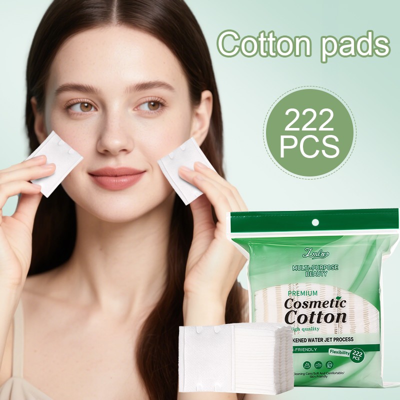 LMLTOP Latest Upgrade 222pcs Cotton Pad double-sided edge-pressed makeup remover pads For Facial Nails Cleansing Use SY644 LMLTOP Latest Upgrade 222pcs Cotton Pad double-sided edge-pressed makeup remover pads For Facial Nails Cleansing Use SY644