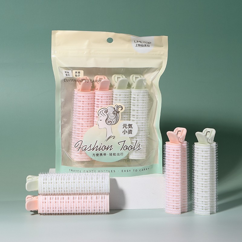 LMLTOP Wholesale 3pcs Hairdressing Styling DIY Roll Flurry Hair Clips Fashion Bang Fixed Hair Roller Pins TOP-002