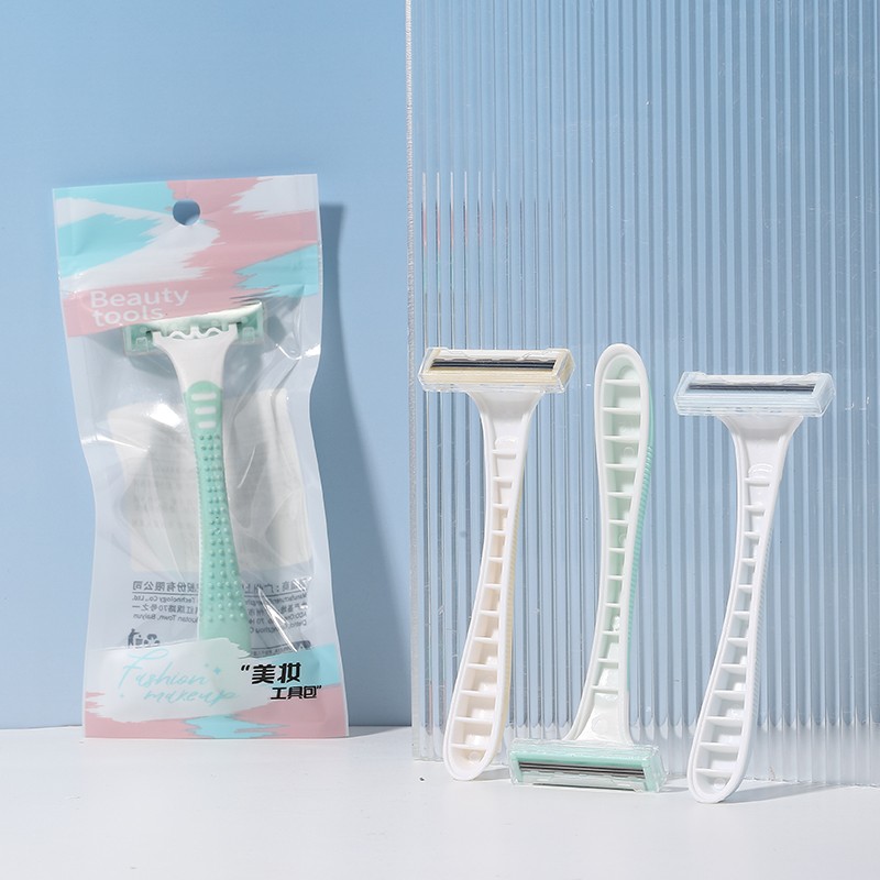LMLTOP 3-Layers Anti-Slip Shaving Knife T-Shaped Manual Rake for Women's Armpit & Leg Hair Removal Safety Shave razors A0943