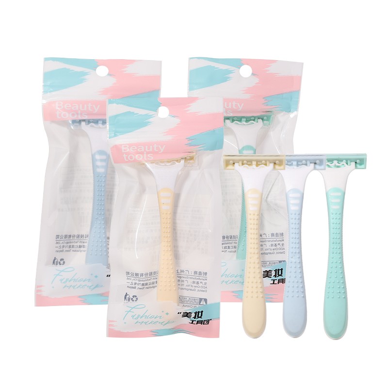 LMLTOP 3-Layers Anti-Slip Shaving Knife T-Shaped Manual Rake for Women's Armpit & Leg Hair Removal Safety Shave razors A0943 LMLTOP 3-Layers Anti-Slip Shaving Knife T-Shaped Manual Rake for Women's Armpit & Leg Hair Removal Safety Shave razors A0943