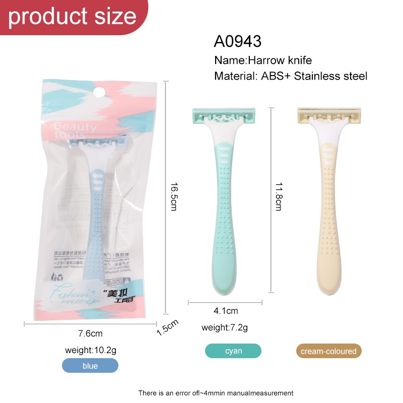 LMLTOP 3-Layers Anti-Slip Shaving Knife T-Shaped Manual Rake for Women's Armpit & Leg Hair Removal Safety Shave razors A0943 LMLTOP 3-Layers Anti-Slip Shaving Knife T-Shaped Manual Rake for Women's Armpit & Leg Hair Removal Safety Shave razors A0943