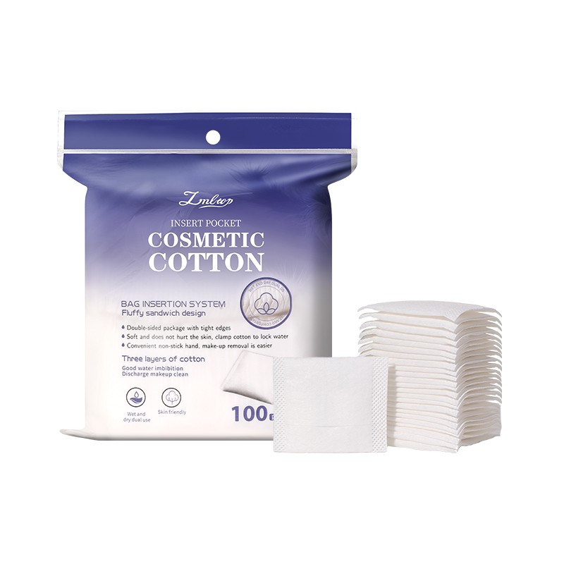 Extra Absorbent 100pcs Hand-inserted Organic Makeup Remover Pad Skin Friendly Wet Dry Pocket Design Cosmetic Cotton Pads SY455 Extra Absorbent 100pcs Hand-inserted Organic Makeup Remover Pad Skin Friendly Wet Dry Pocket Design Cosmetic Cotton Pads SY455