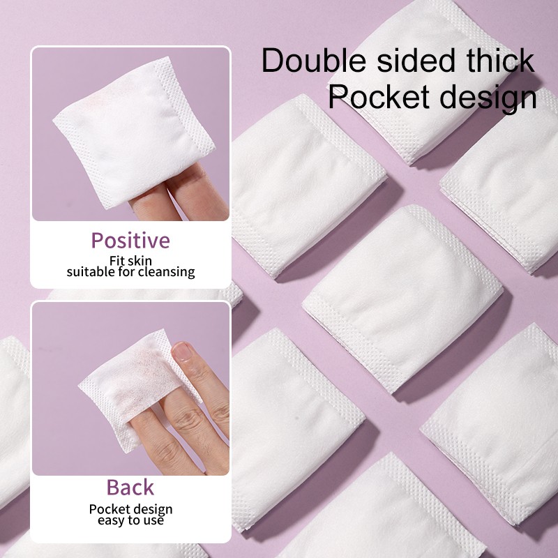 Extra Absorbent 100pcs Hand-inserted Organic Makeup Remover Pad Skin Friendly Wet Dry Pocket Design Cosmetic Cotton Pads SY455 Extra Absorbent 100pcs Hand-inserted Organic Makeup Remover Pad Skin Friendly Wet Dry Pocket Design Cosmetic Cotton Pads SY455