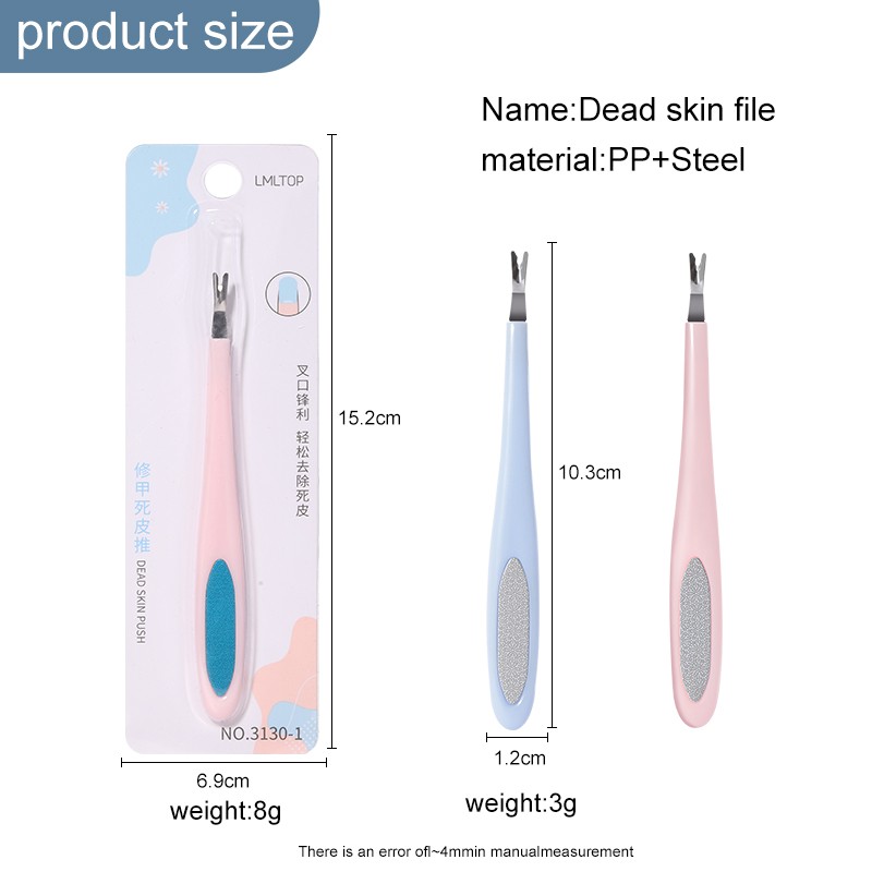 Lameila Stainless Steel Cuticle Nail Pusher Dead Skin Push Pedicure Manicure Tools Plastic Nail Cuticle Pusher 3130 Lameila Stainless Steel Cuticle Nail Pusher Dead Skin Push Pedicure Manicure Tools Plastic Nail Cuticle Pusher 3130