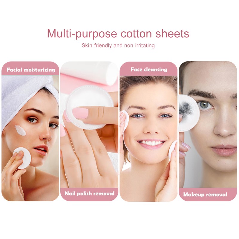 LMLTOP 3-Layered Soft Cotton Pads 120 PCS Thickened Eco-Friendly Organic Makeup Remover Face Pads with Box for Facial Use-SY693 LMLTOP 3-Layered Soft Cotton Pads 120 PCS Thickened Eco-Friendly Organic Makeup Remover Face Pads with Box for Facial Use-SY693