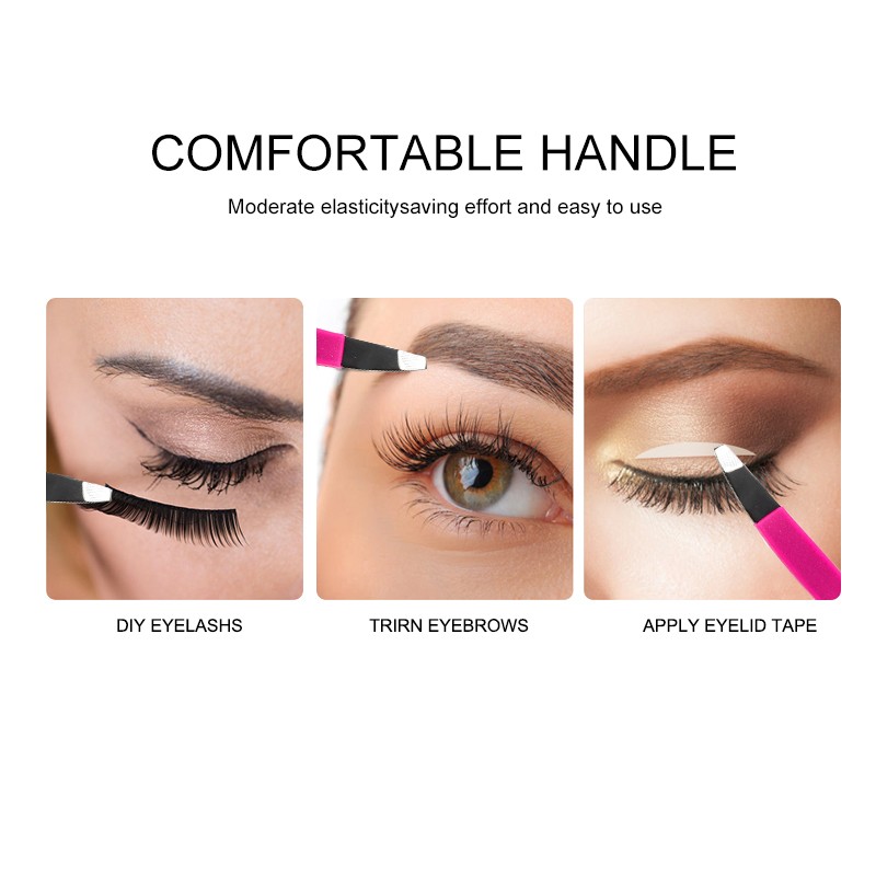 Silubi Mini Professional Stainless Steel Slant Tip Eyelash tweezers Plastic Private Label Eye Brow Tweezers for Cosmetics A243 Silubi Mini Professional Stainless Steel Slant Tip Eyelash tweezers Plastic Private Label Eye Brow Tweezers for Cosmetics A243