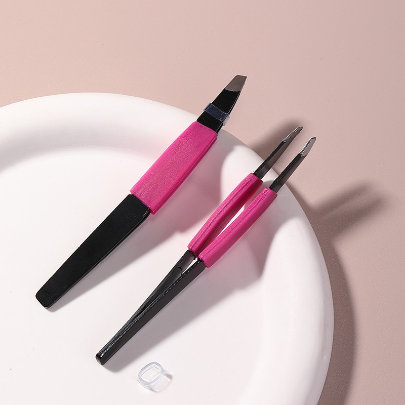 Silubi Mini Professional Stainless Steel Slant Tip Eyelash tweezers Plastic Private Label Eye Brow Tweezers for Cosmetics A243 Silubi Mini Professional Stainless Steel Slant Tip Eyelash tweezers Plastic Private Label Eye Brow Tweezers for Cosmetics A243