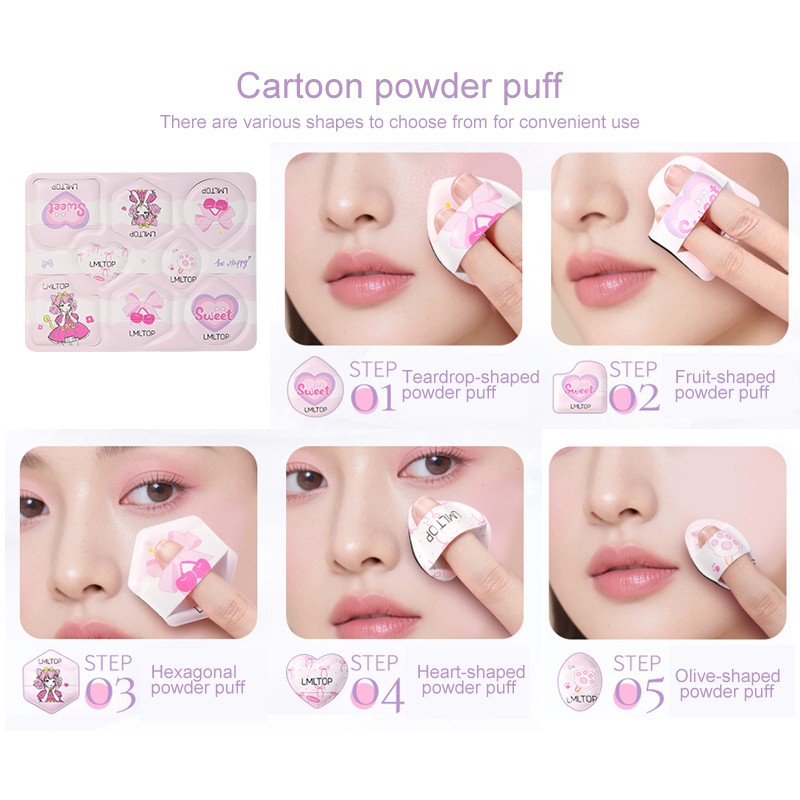 New Pink Latex-Free Beauty Sponge Multi-Shaped Air Cushion Powder Puff Travel Cosmetic Fluffy Finger Heart Mini Waterdrop SY261 New Pink Latex-Free Beauty Sponge Multi-Shaped Air Cushion Powder Puff Travel Cosmetic Fluffy Finger Heart Mini Waterdrop SY261
