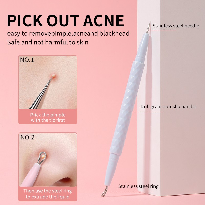 Lameila Pimple Tool Gold Beauty Needle Extractor Blackhead Remover Pore Cleanser Tools Stainless Steel Acne Needle B0768 Lameila Pimple Tool Gold Beauty Needle Extractor Blackhead Remover Pore Cleanser Tools Stainless Steel Acne Needle B0768