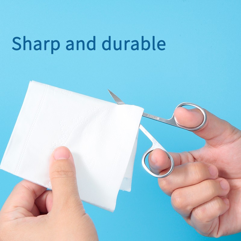 Private Label Mini Eyebrow Scissors Curved Edge Beauty Cosmetic Tool with Sharp Stainless Steel Blade Head Protective SY1026 Private Label Mini Eyebrow Scissors Curved Edge Beauty Cosmetic Tool with Sharp Stainless Steel Blade Head Protective SY1026