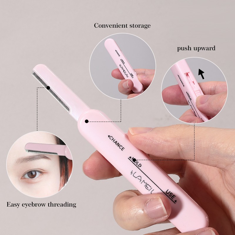 LMLTOP 1pcs Safety Custom Eyebrow Razor And Facial Razor Custom Retractable Eyebrow Trimmer Portable A0367 LMLTOP 1pcs Safety Custom Eyebrow Razor And Facial Razor Custom Retractable Eyebrow Trimmer Portable A0367
