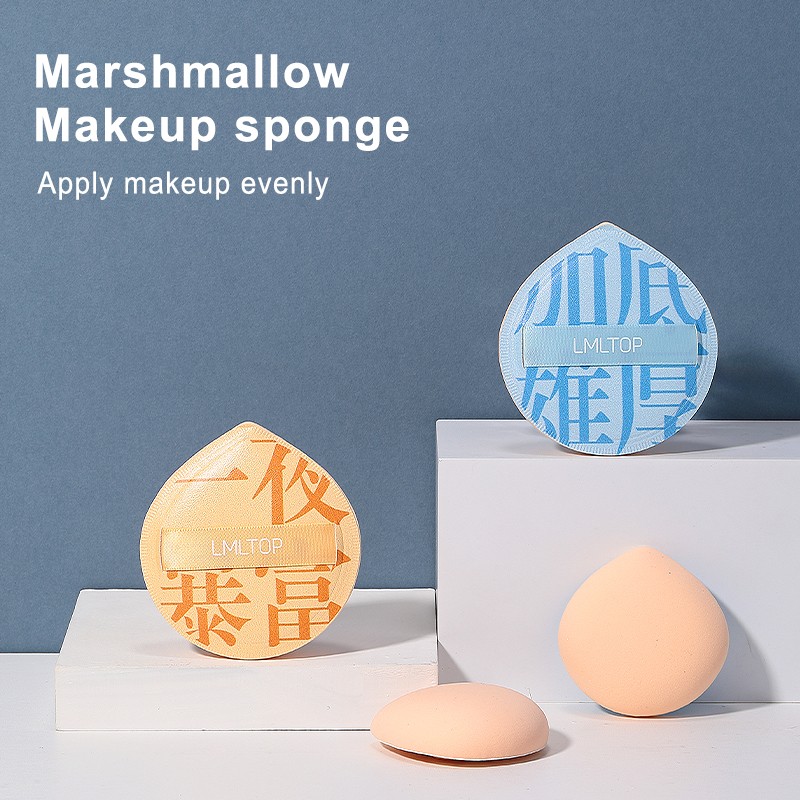 LMLTOP Factory Price Triangle Makeup Puff Foundation Wet Dry Air Cushion Powder Puff Custom Logo Makeup Sponge Marshmallow SY201