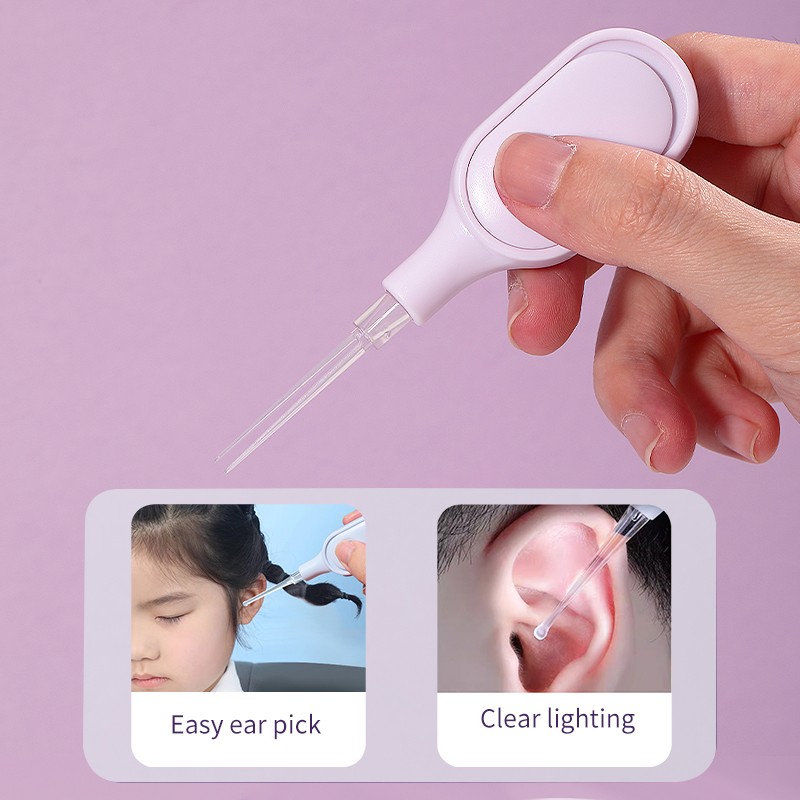 LMLTOP Reusable Ear Wax Removal Cleaner Pick Tools With Led Light For Children Adults SY547 Safety Easy Use Ear Picks With Light LMLTOP Reusable Ear Wax Removal Cleaner Pick Tools With Led Light For Children Adults SY547 Safety Easy Use Ear Picks With Light