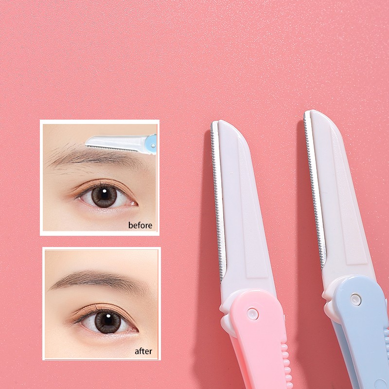 LMLTOP Women's Foldable Touchup Eyebrow Razor Dermaplane Blade Wholesale OEM Facial Hair Removal Trimmer Shaper A0228 LMLTOP Women's Foldable Touchup Eyebrow Razor Dermaplane Blade Wholesale OEM Facial Hair Removal Trimmer Shaper A0228