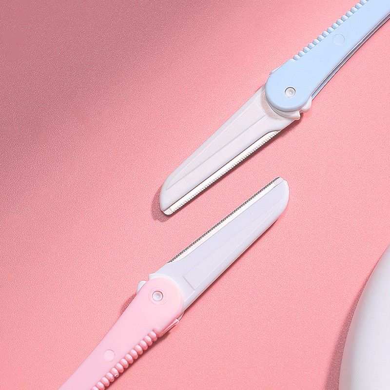 LMLTOP Women's Foldable Touchup Eyebrow Razor Dermaplane Blade Wholesale OEM Facial Hair Removal Trimmer Shaper A0228 LMLTOP Women's Foldable Touchup Eyebrow Razor Dermaplane Blade Wholesale OEM Facial Hair Removal Trimmer Shaper A0228